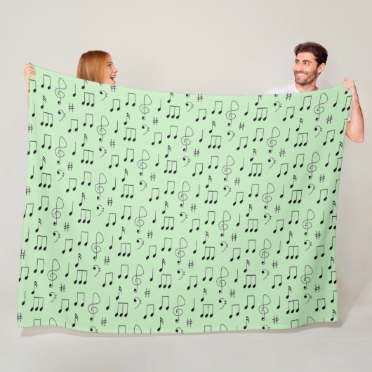Couverture Polaire Just Noté Vert (En situation)