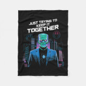 Couverture Polaire Just Trying To Keep It Together Shirt Halloween Fr (Devant)