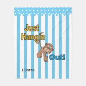 Couverture Polaire Juste Hangler Le Singe (Devant)