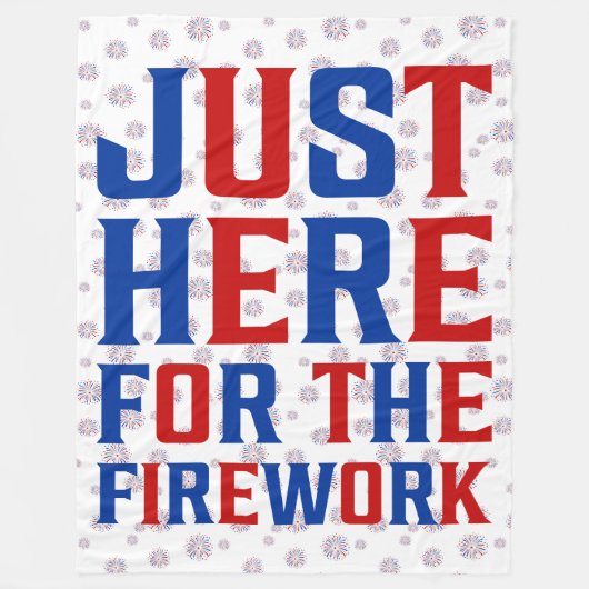 Couverture Polaire Juste Ici Pour Le Feu D'Artifice Drôle Pour Deux (Devant)