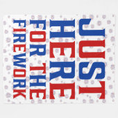 Couverture Polaire Juste Ici Pour Le Feu D'Artifice Drôle Pour Deux (Devant (Horizontal))