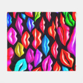 Couverture Polaire Juste Jolies lèvres (Devant (Horizontal))