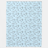 Couverture Polaire Juste Noté Bleu (Devant)