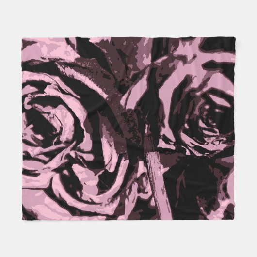 Couverture Polaire Juste quelques Roses (Devant (Horizontal))