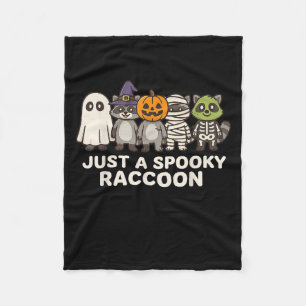 Couverture Polaire Juste Un Costume De Raccoon Effrayant D'Halloween