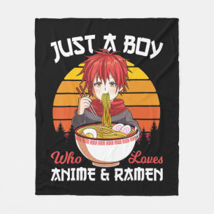 Couverture Polaire Juste Un Garçon Qui Aime Anime Et Ramen Otak Japon
