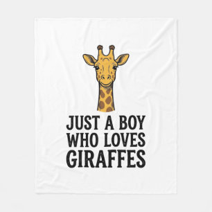 Couverture Polaire Juste un garçon qui aime les girafes T-shirt giraf