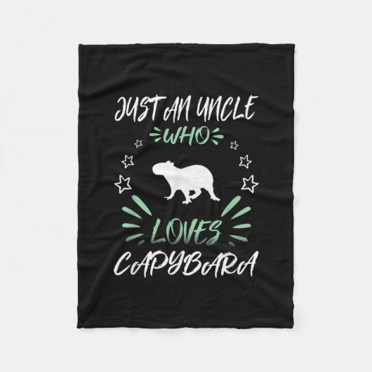 Couverture Polaire Juste Un Oncle Qui Aime Capybara  (Devant)