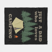 Couverture Polaire juste un père qui aime le camping et la randonnée (Devant (Horizontal))