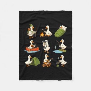 Couverture Polaire Juste une chemise de camp d'oie oie idiote camping
