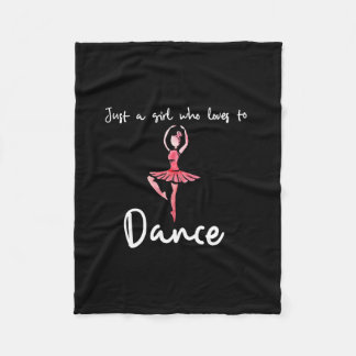 Couverture Polaire Juste une fille qui aime danser