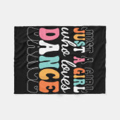 Couverture Polaire Juste Une Fille Qui Aime Danser Mignonne Danseur G (Devant (Horizontal))