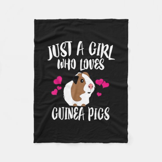 Couverture Polaire Juste Une Fille Qui Aime Guinée Cochons Guinée Cad (Devant)
