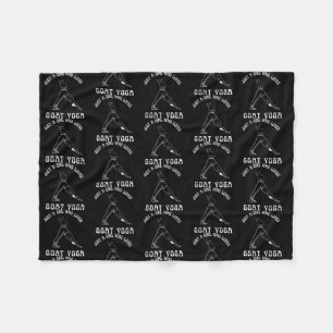 Couverture Polaire Juste une fille qui aime la chèvre Yoga drôle ferm