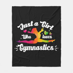 Couverture Polaire Juste Une Fille Qui Aime La Gymnastique