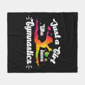 Couverture Polaire Juste Une Fille Qui Aime La Gymnastique (Devant (Horizontal))