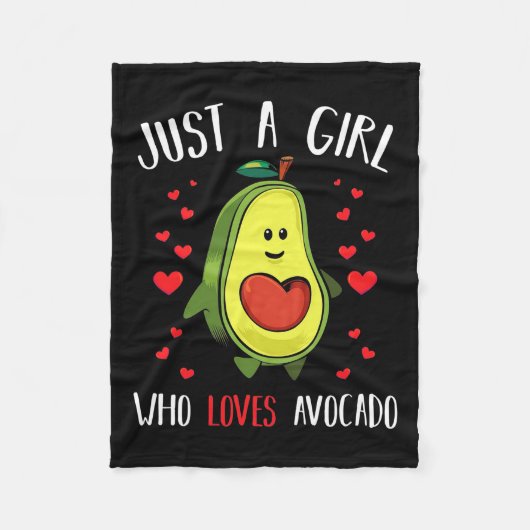 Couverture Polaire Juste Une Fille Qui Aime L'Avocado (Devant)