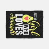 Couverture Polaire Juste Une Fille Qui Aime L'Avocado (Devant (Horizontal))