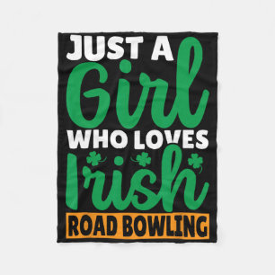 Couverture Polaire Juste Une Fille Qui Aime Le Bowling De Route Irlan