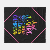 Couverture Polaire Juste Une Fille Qui Aime Le Camping (Devant (Horizontal))