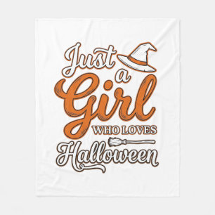 Couverture Polaire Juste une fille qui aime le design vectoriel Hallo