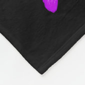 Couverture Polaire Juste une fille qui aime les chevaux en violet (Coin)