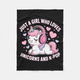 Couverture Polaire Juste Une Fille Qui Aime Les Licornes Et K-p Girl