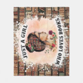 Couverture Polaire Juste une fille qui aime les livres (Devant)