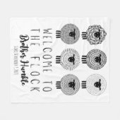 Couverture Polaire JW Baptism Cadeau Personnalisé Bienvenue au troupe (Devant (Horizontal))