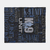 Couverture Polaire K-9 unité - unité de chien policier (Devant (Horizontal))