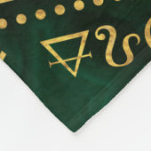 Couverture Polaire Kabbalah l'arbre de vie - Malachite (Coin)