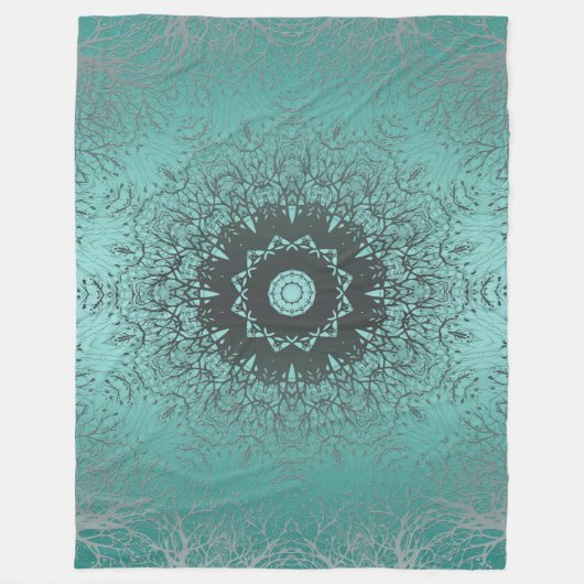 Couverture Polaire Kaléidoscop abstrait sans joint (Devant)