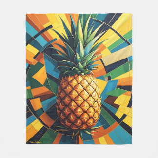 Couverture Polaire Kaleidoscope à ananas - Design Empire à ananas