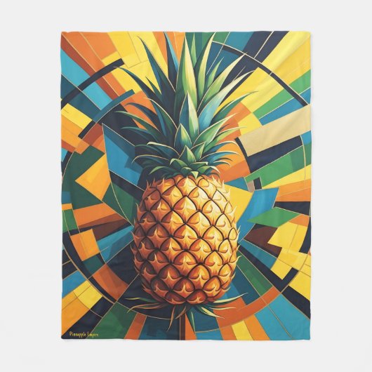 Couverture Polaire Kaleidoscope à ananas - Design Empire à ananas (Devant)