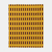 Couverture Polaire Kaleidoscope Abstrait Jaune Et Brown (Devant)