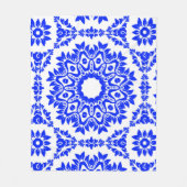 Couverture Polaire Kaleidoscope bleu (Devant)