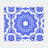 Couverture Polaire Kaleidoscope bleu (Devant (Horizontal))
