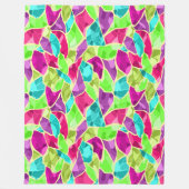 Couverture Polaire Kaléidoscope en mosaïque sans joint abstrait moder (Devant)