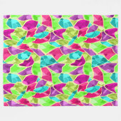 Couverture Polaire Kaléidoscope en mosaïque sans joint abstrait moder (Devant (Horizontal))