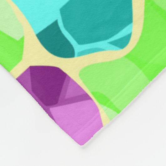 Couverture Polaire Kaléidoscope en mosaïque sans joint abstrait moder (Coin)