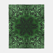 Couverture Polaire Kaleidoscope vert (Devant)