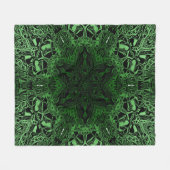Couverture Polaire Kaleidoscope vert (Devant (Horizontal))