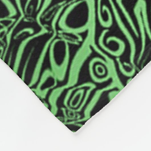 Couverture Polaire Kaleidoscope vert (Coin)