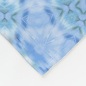 Couverture Polaire Kaleidoscopic summer circle mosaic print blue colo (Coin)