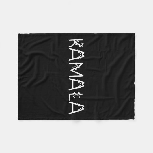 Couverture Polaire Kamala En Police De Chat Kamala Harris Wheimer 202 (Devant (Horizontal))