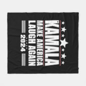 Couverture Polaire Kamala fait rire l'Amérique à nouveau drapeau amér (Devant (Horizontal))