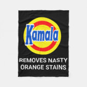Couverture Polaire Kamala Harris 2024 Removes Nasty Orange Stains Fun (Devant)