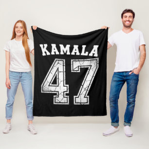 Couverture Polaire Kamala Harris 47 Présidente pour le peuple