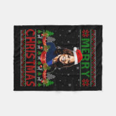 Couverture Polaire Kamala Harris Joyeux Noël Laid Sweat Usa Ele (Devant (Horizontal))