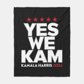 Couverture Polaire Kamala Harris Oui Nous Kam pour le président améri (Devant)